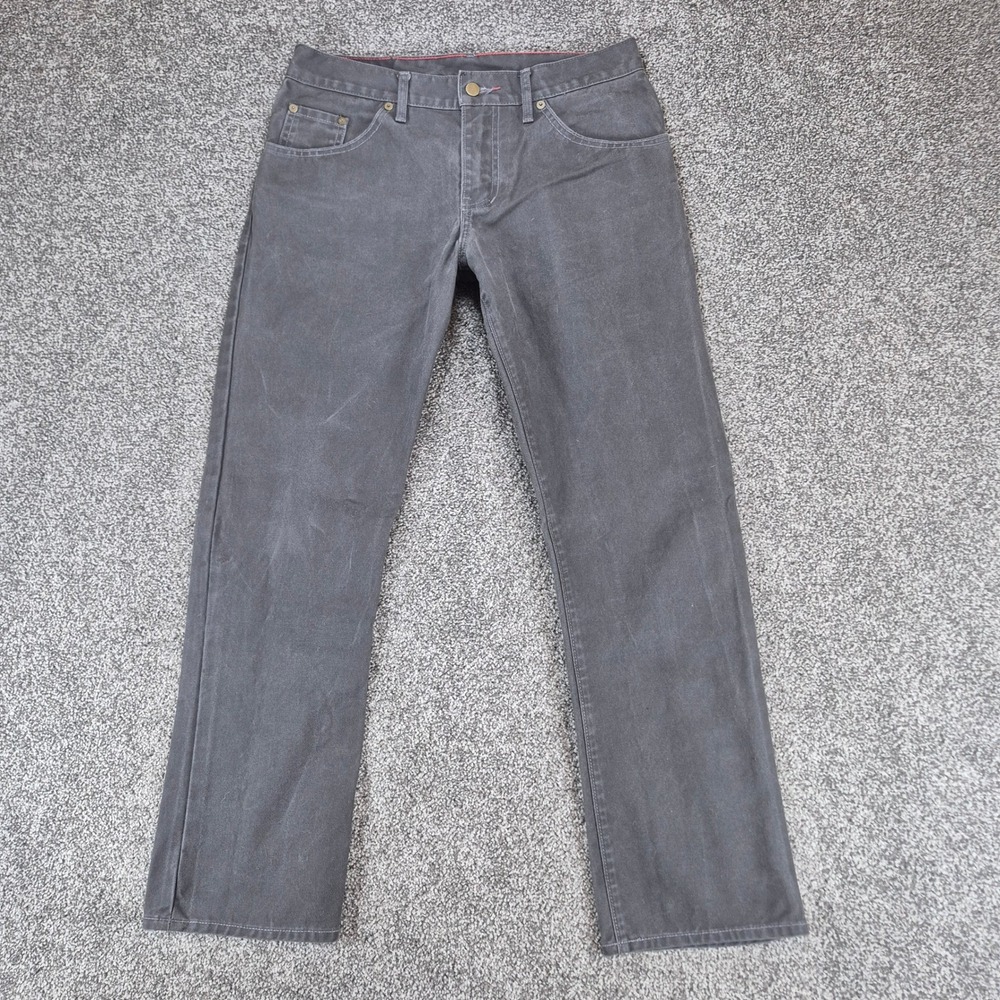Raleigh Denim Jones Jeans Mens 30 Gray Handcrafted Made in USA Straight Leg